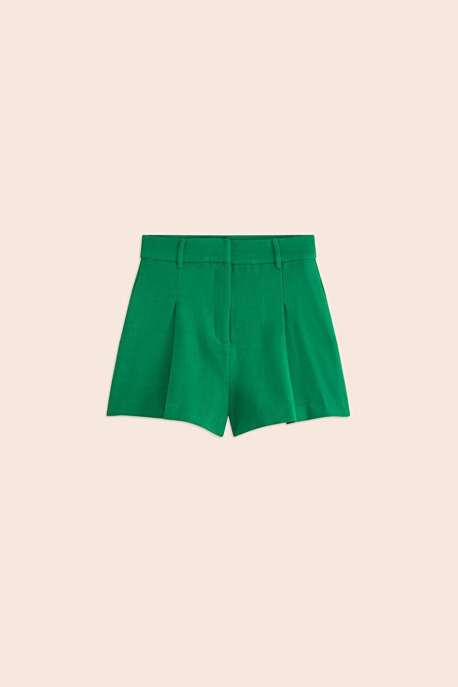 Suncoo Becky Green High Waisted Shorts