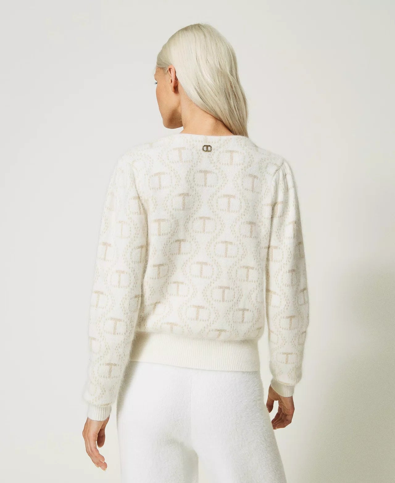 Twinset Angora and Lurex Cardigan