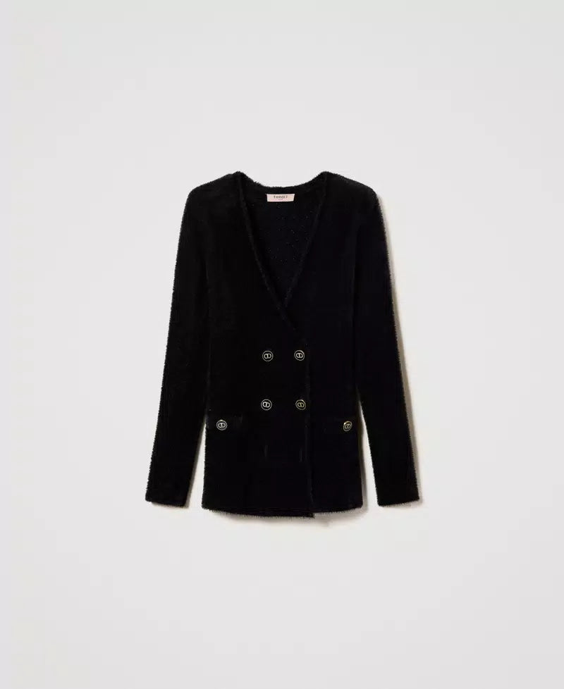 Twinset Black Knit Blazer