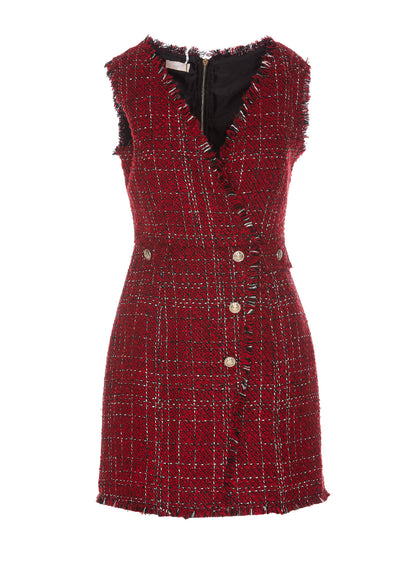 Liu Jo Red Bouclé Dress