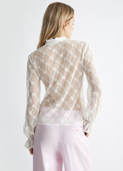 Liu Jo Lace Logo Blouse