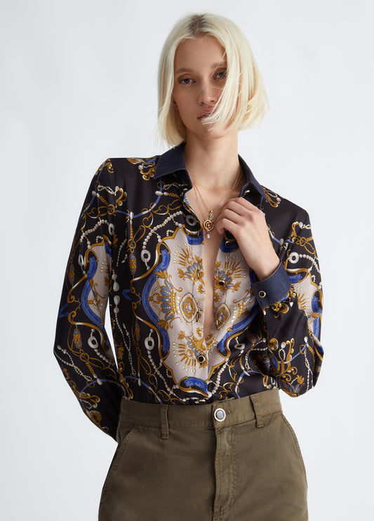 Liu Jo Foulard Print Blouse