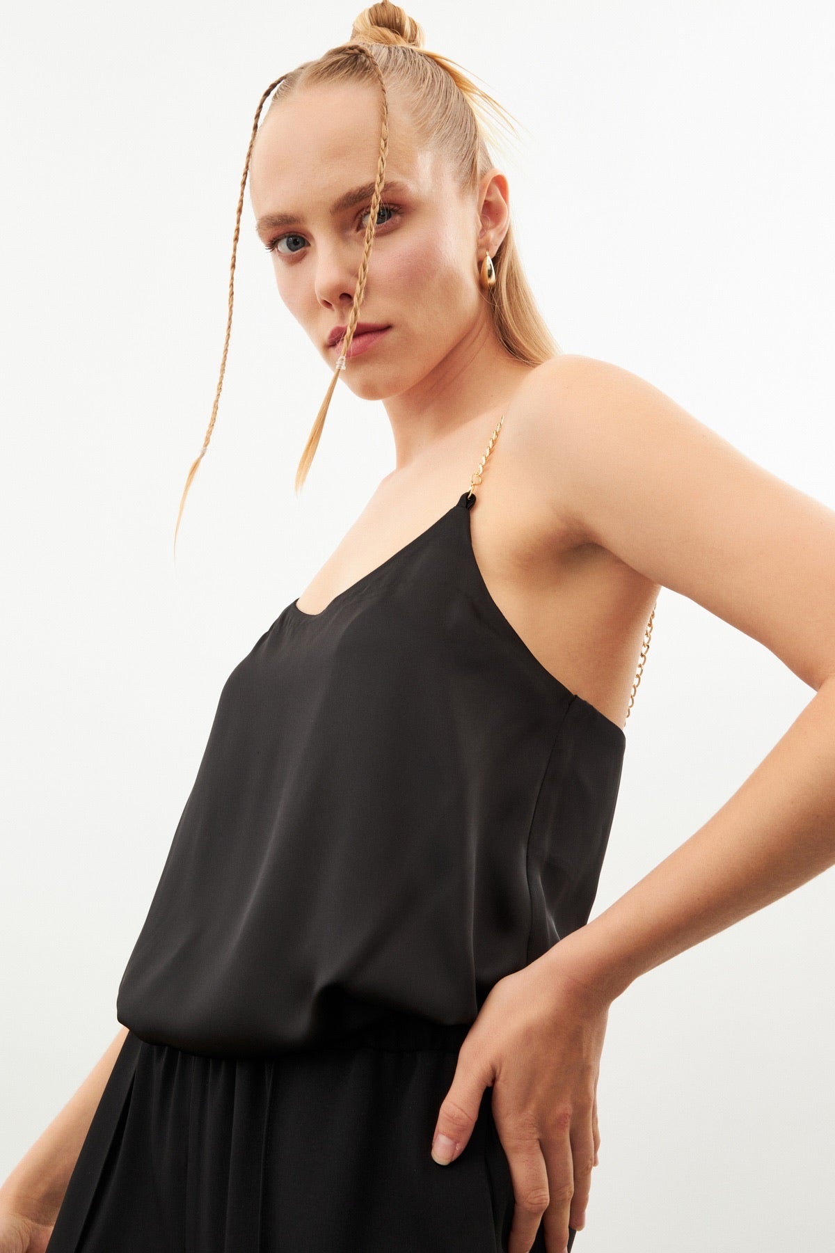 Setre Satin Blouse Black