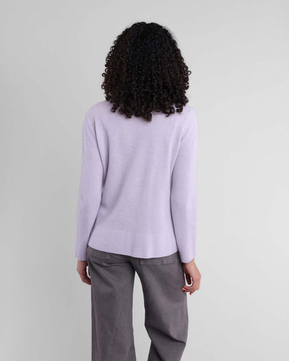 Alashan Easy Crew Neck Pullover Macaroon