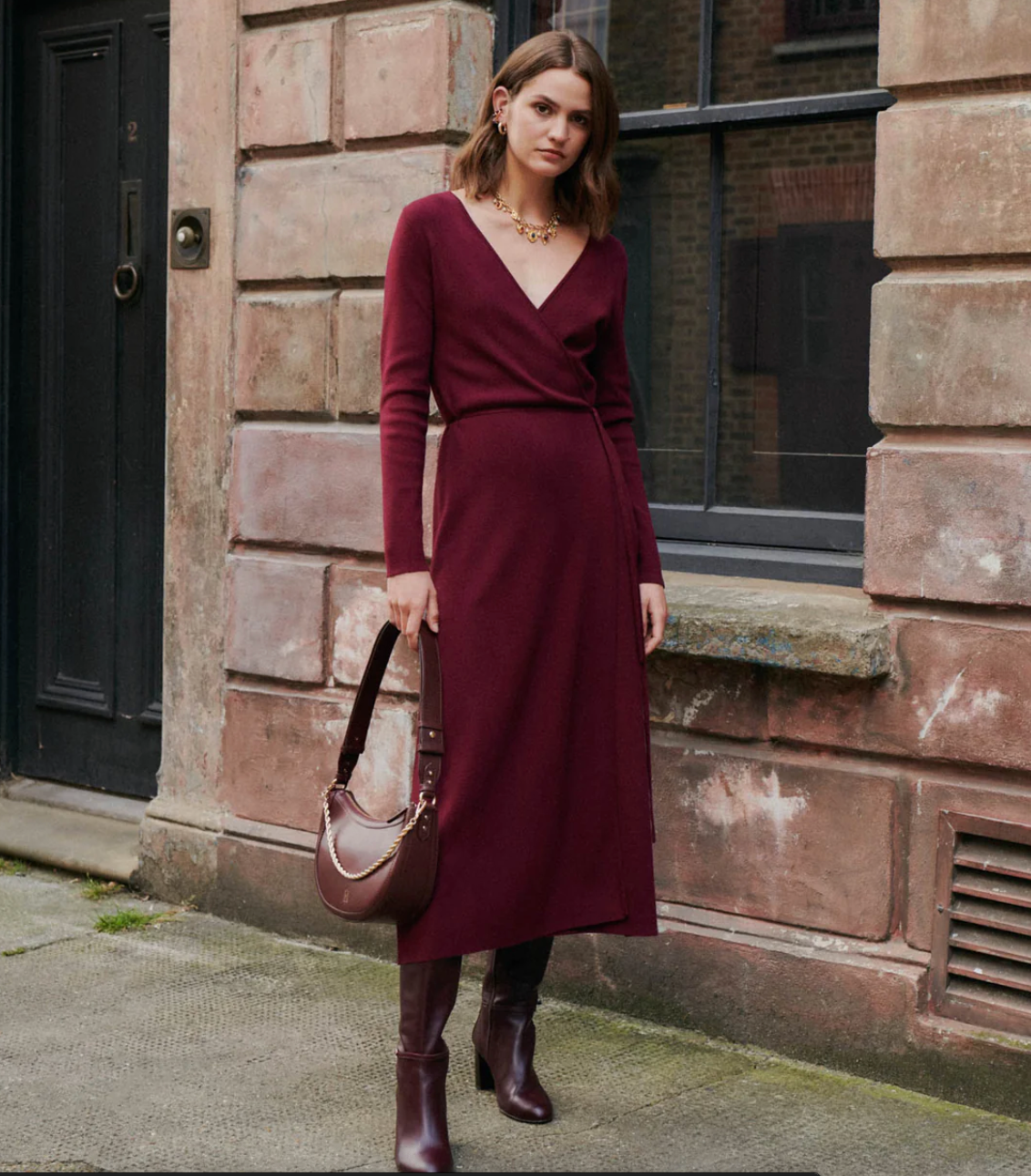 Petite Mendigote - Dress Robbie Burgundy