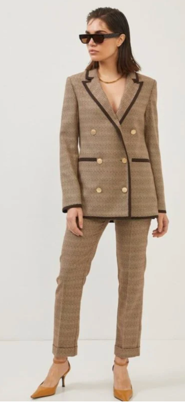 SETRE - Suit with Brown Jacket