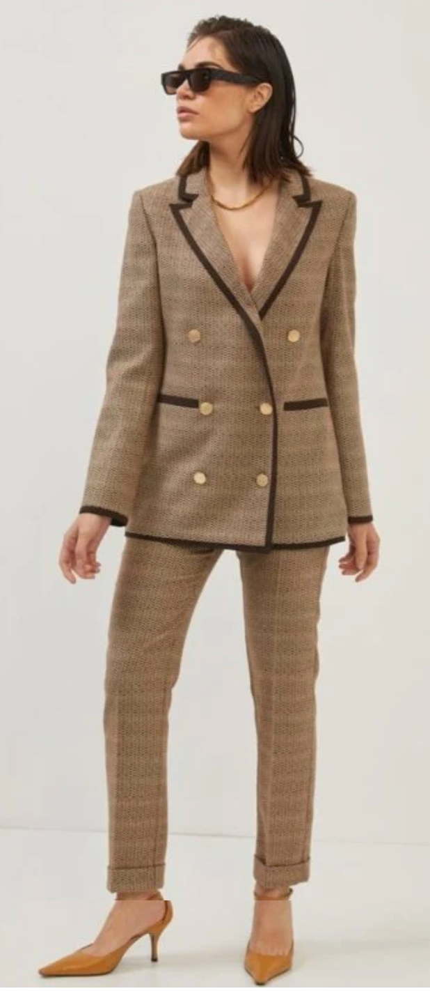 SETRE - Suit with Brown Jacket