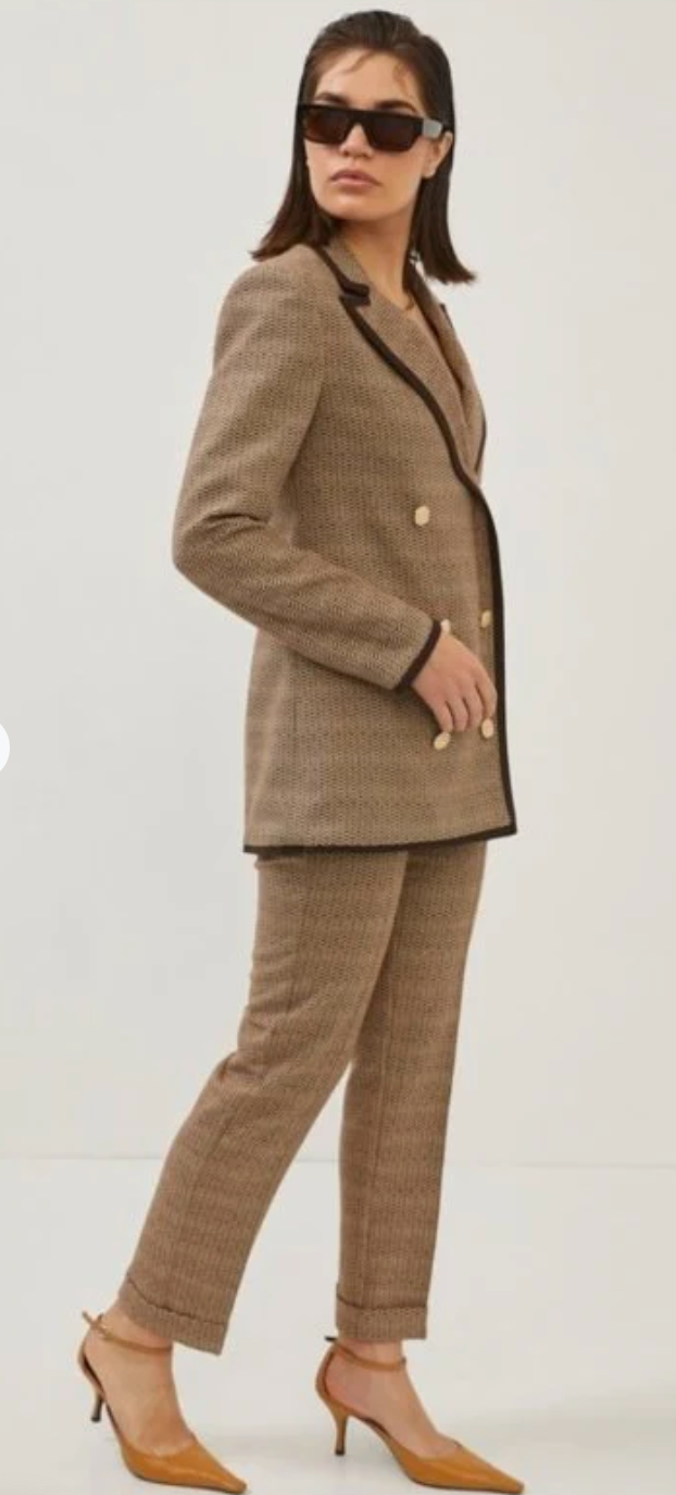 SETRE - Suit Trousers Brown