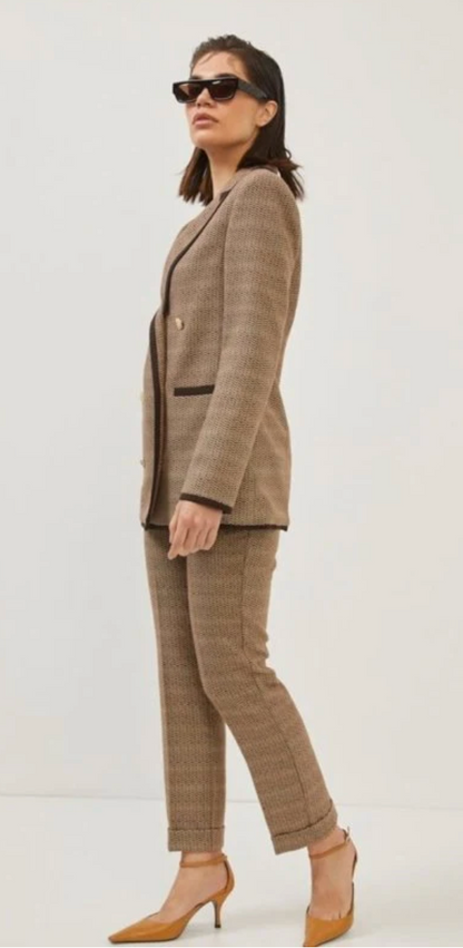 SETRE - Suit Trousers Brown