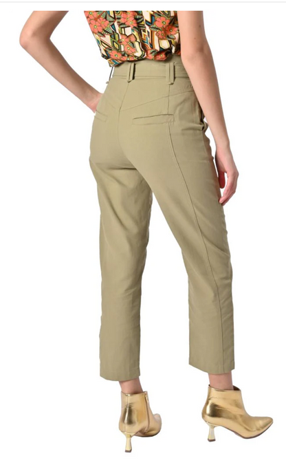 Suncoo -  Olive Cargo Trousers