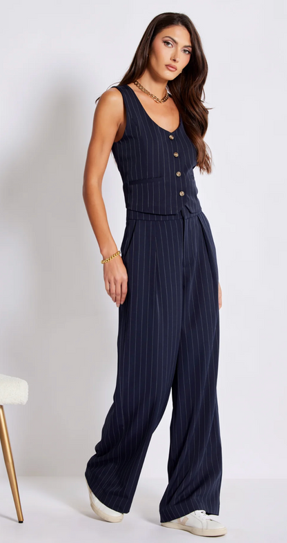 Bishop + Young - Sorrento Pant Navy Stripe