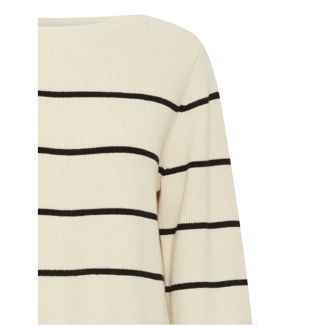 ICHI - Almond Striped Sweater