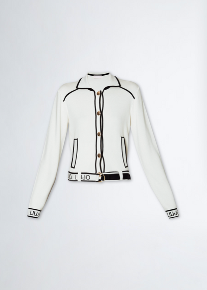 Cardigan White sugar / black - Liu Jo