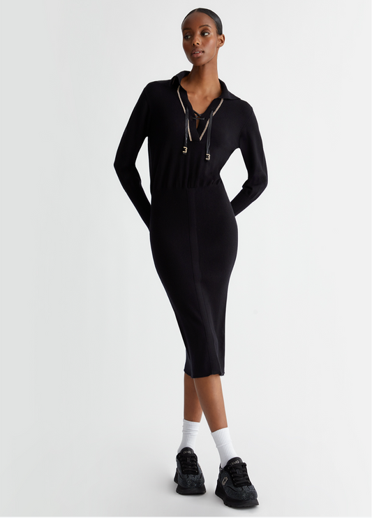 Knit Black Dress - Liu Jo