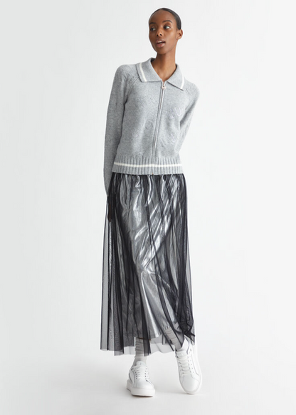 Sweater Zip Grey - Liu Jo