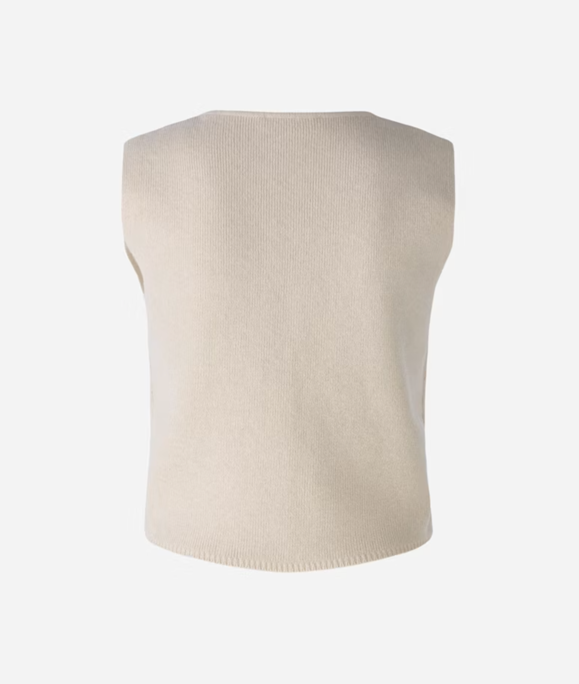 Knitted Waistcoat Light Beige - OUI