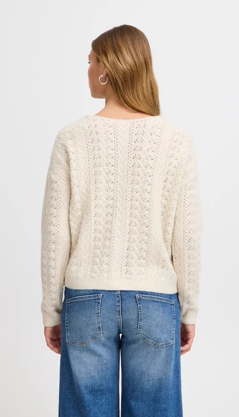 Almond Pearl Cardigan - ICHI