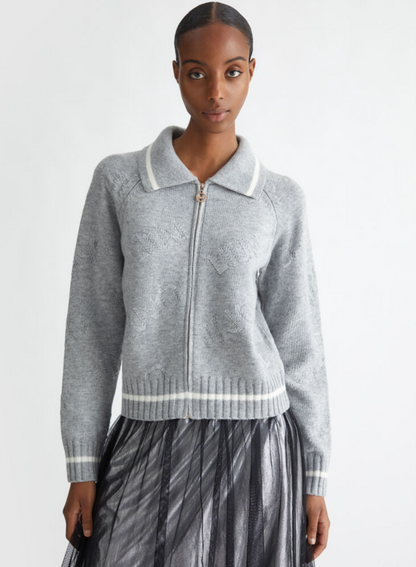 Sweater Zip Grey - Liu Jo