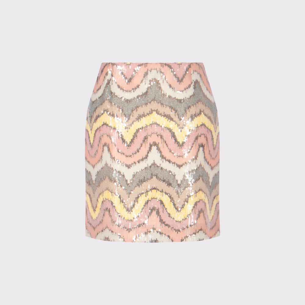 Seductive Cathleen Pastel Sequin Skirt