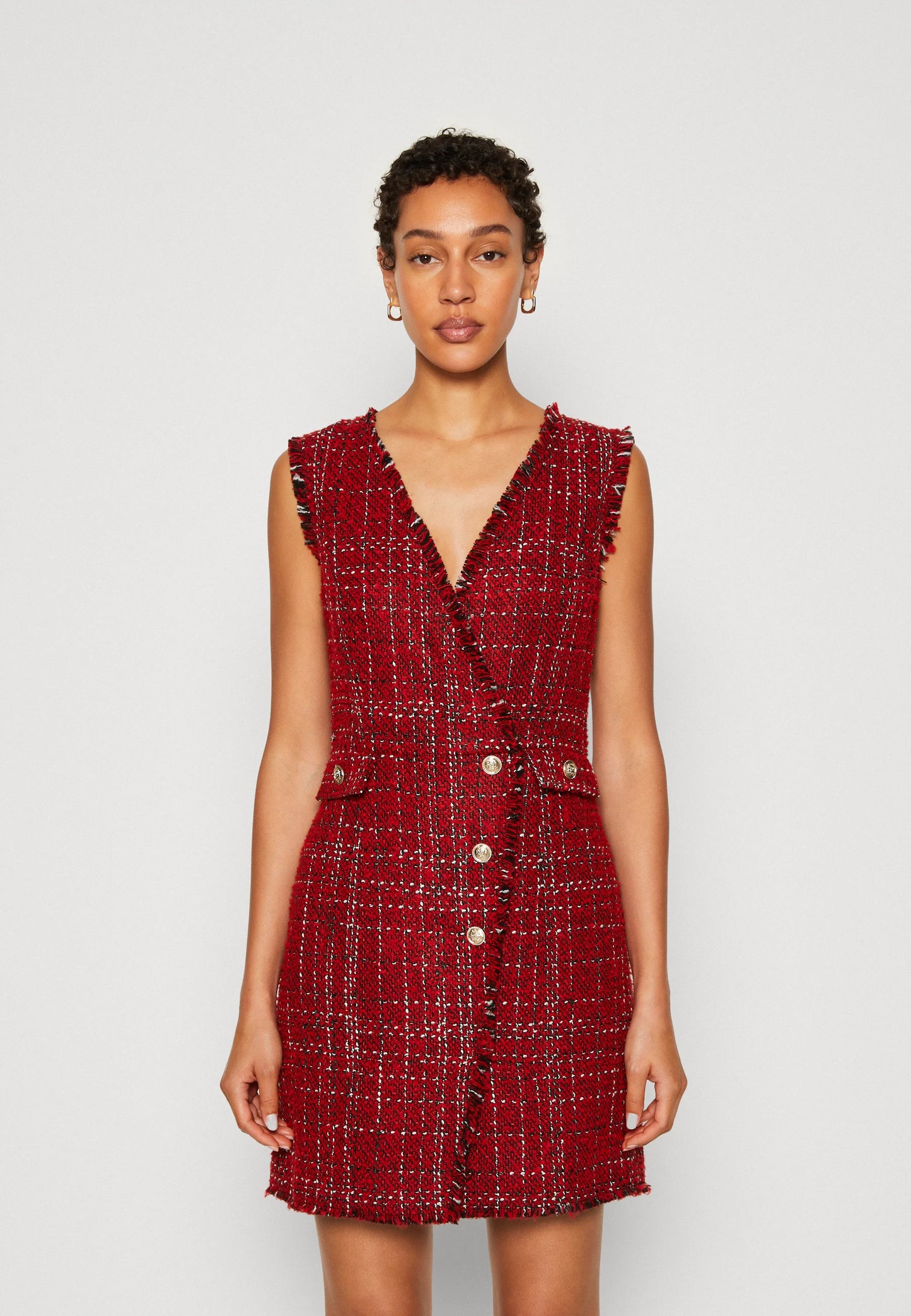 Liu Jo Red Bouclé Dress