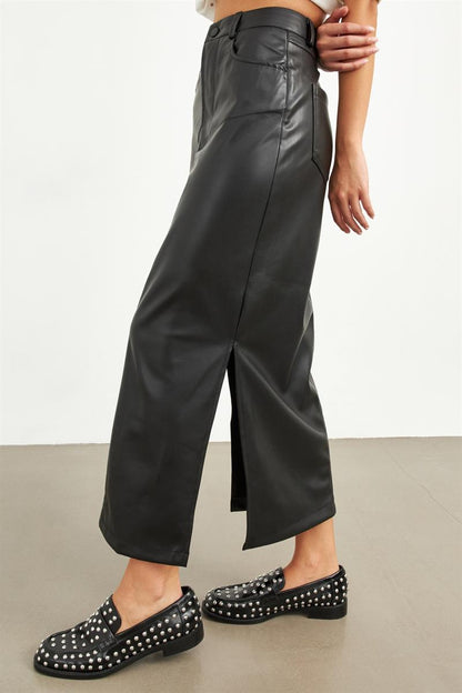 Setre Leather Skirt Black