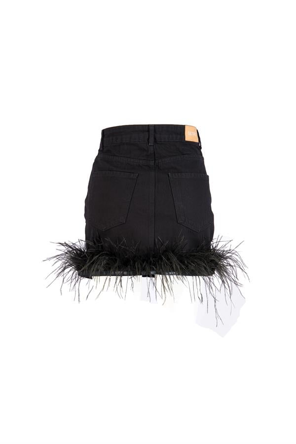 Setre Feather Skirt Black