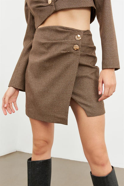 Setre Skirt Suit Brown