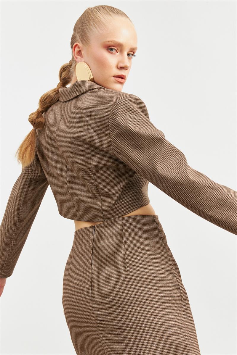 Setre Skirt Suit Brown