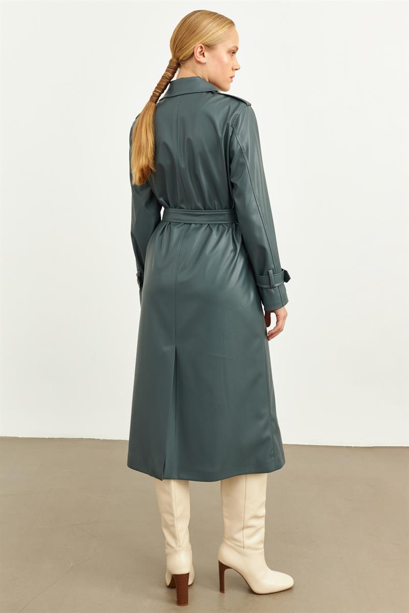 Setre Trench Coat Petrol